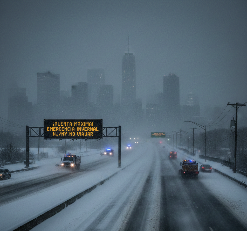 ¡Alerta Máxima en el Noreste! Declaran Estado de Emergencia en Nueva Jersey y Nueva York por Feroz Tormenta Invernal